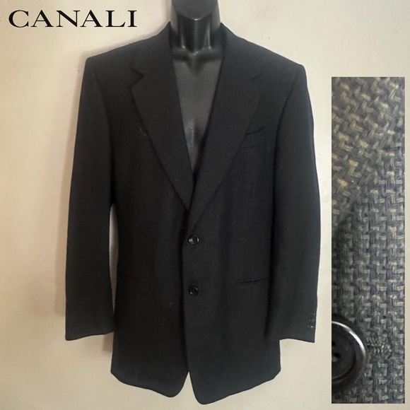 Canali Textured Wool Blazer EU 52R ~US 42R Made in Italy Gently worn 100% wool